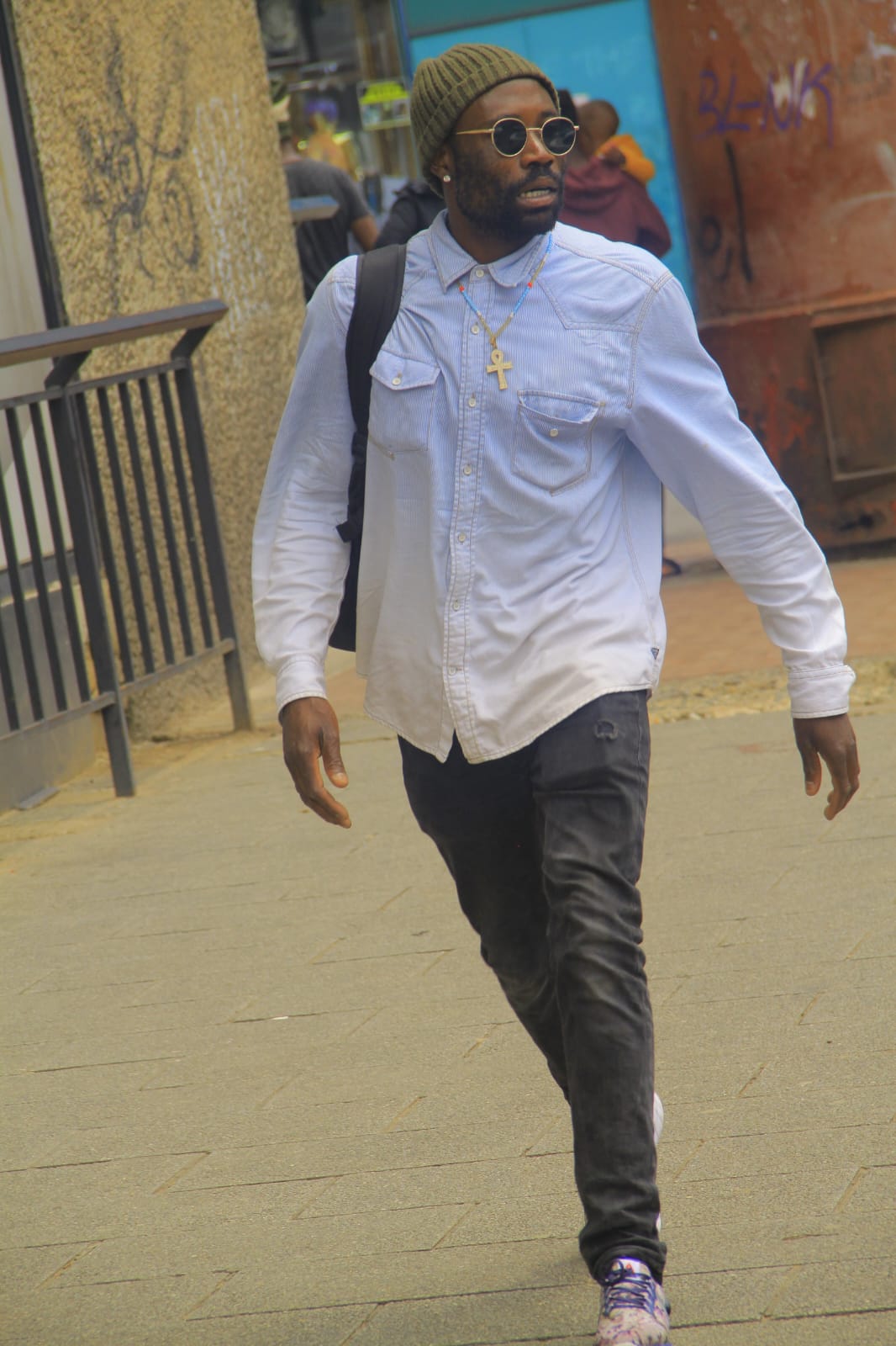 B.E. Mhlanga outdoors